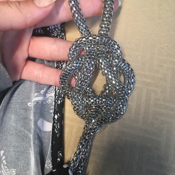 MT Collection Black White Maxi Dress Small - Picture 5 of 9